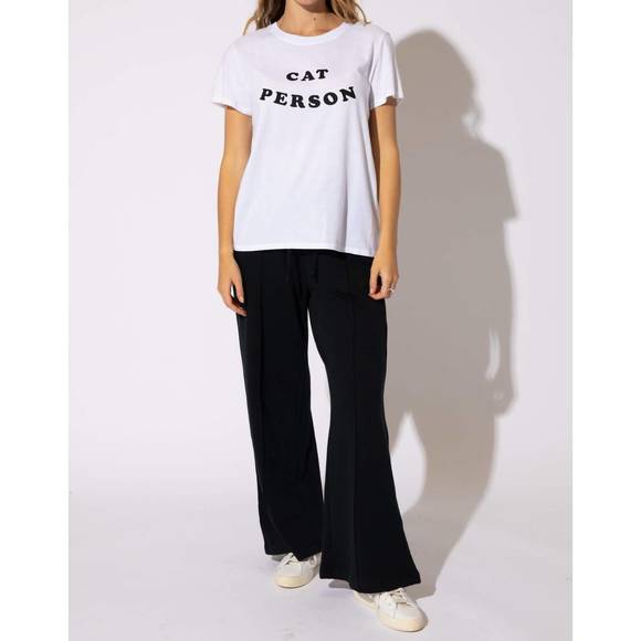 NEW SUBURBAN RIOT cat person tee in white - Picture 2 of 4